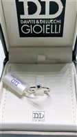 Ringe Davite & Delucchi Dame CLASSIC LINE in Weißgold Zaffiro blu 0.07 Ct AA032112ZF - AA032112ZF